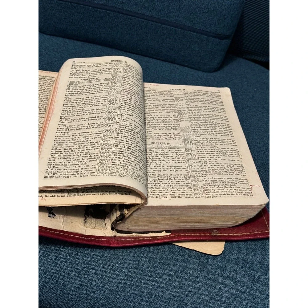 Bible , Vintage‎ , Nice Leather Cover